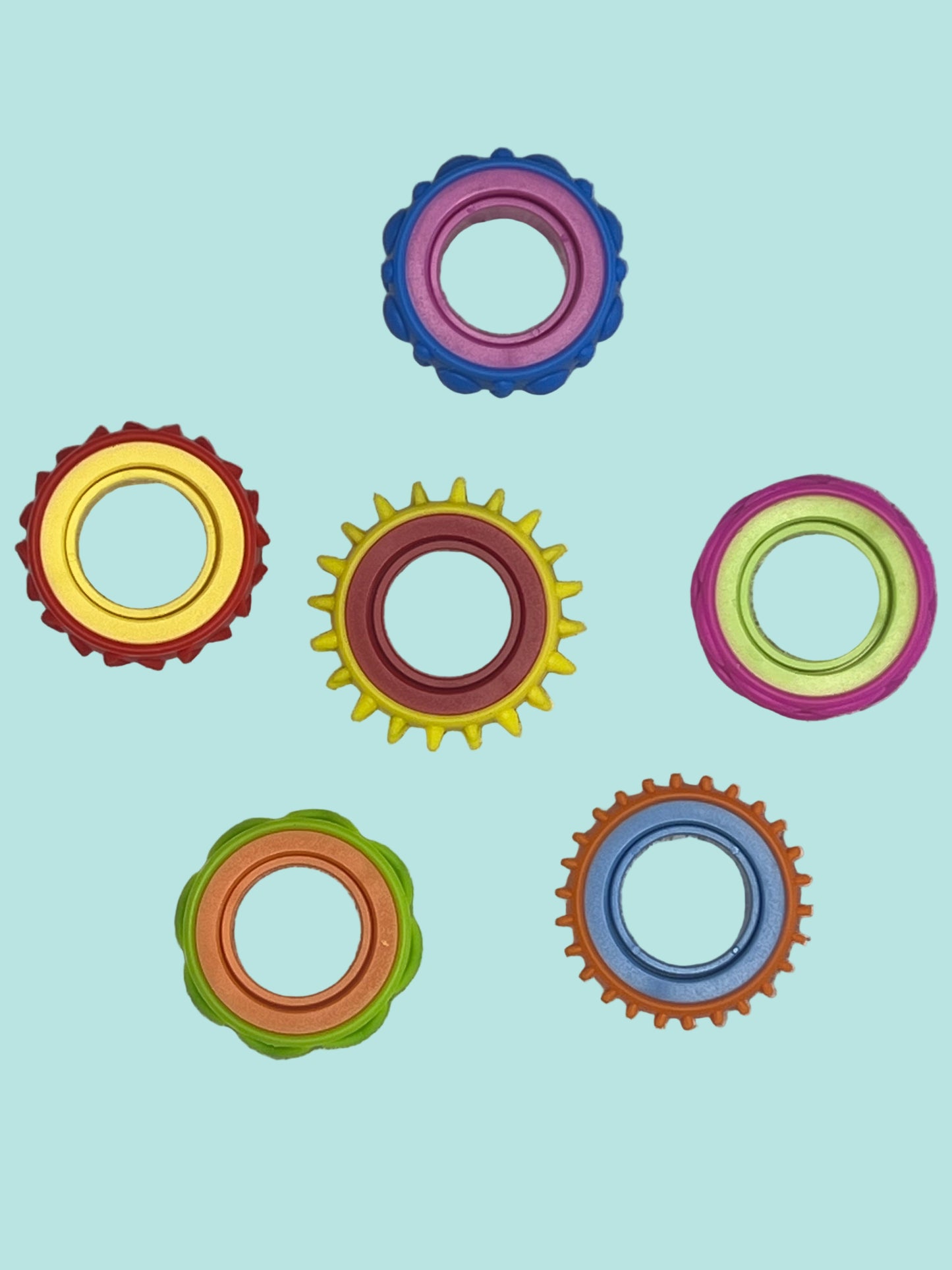 Taktile Fingerringe für Zappelfinger