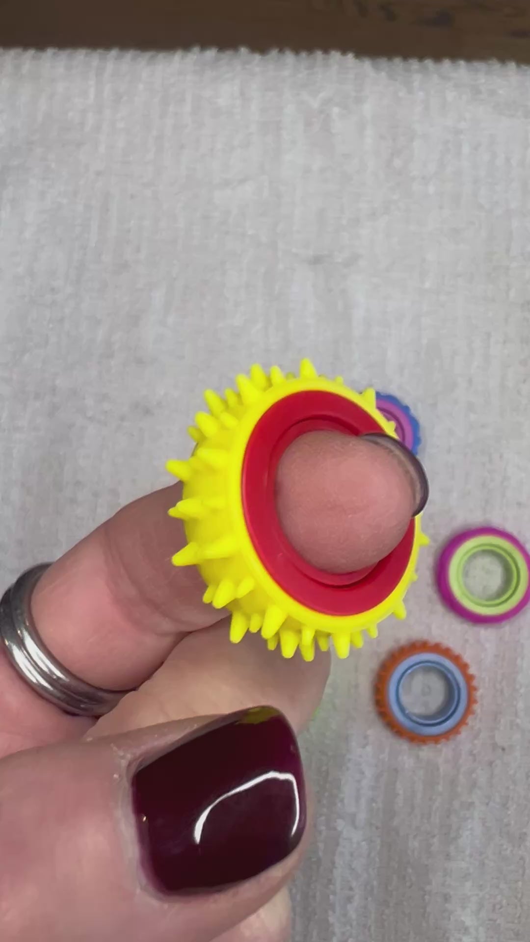 taktiler Fingerring in Aktion